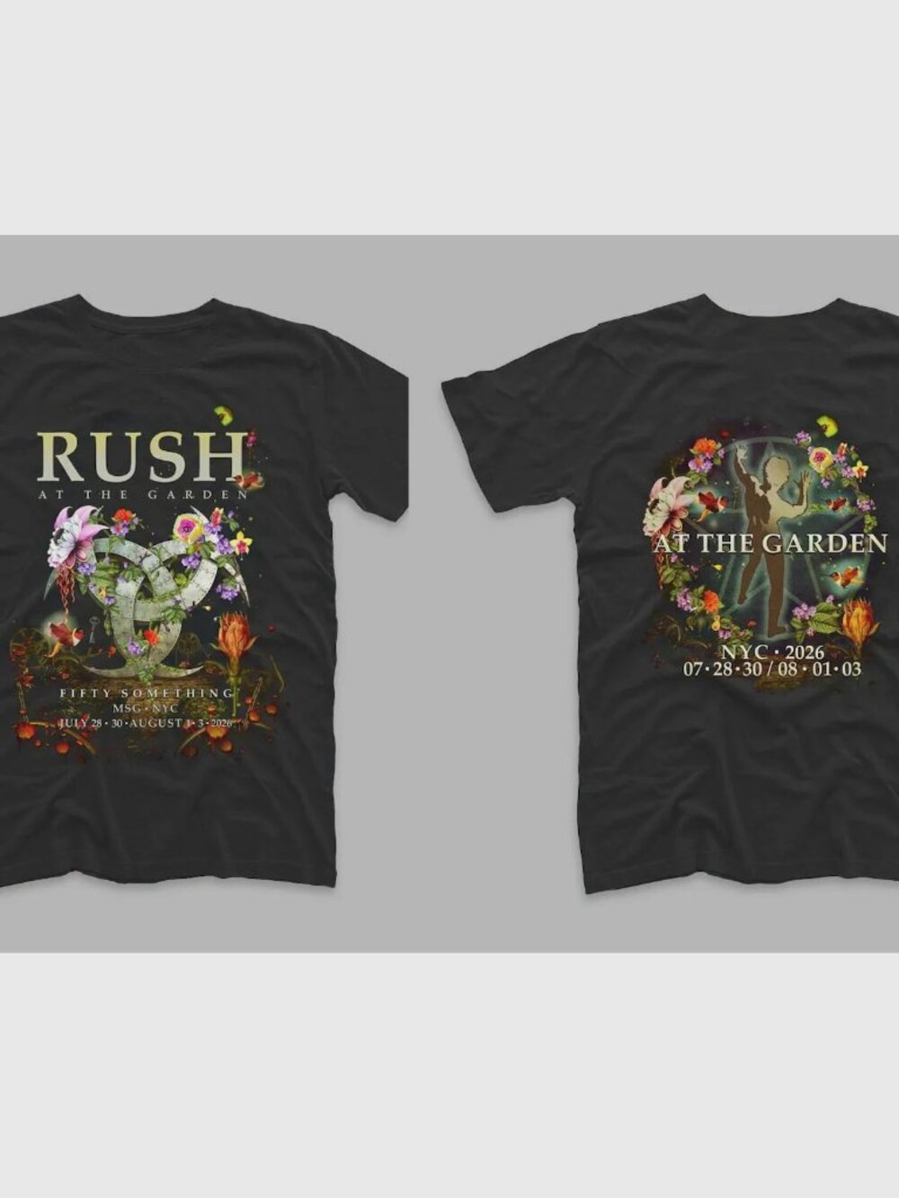 Rush Fifty Something Tour 2026 July 28, 30 Aug 1, 3 New York T-shirt